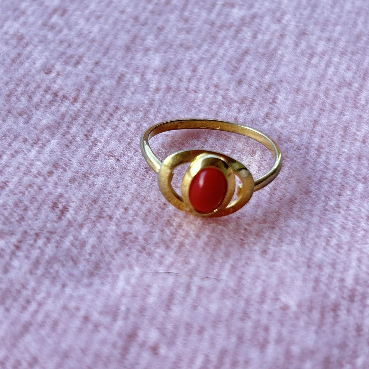 Little red stone ring