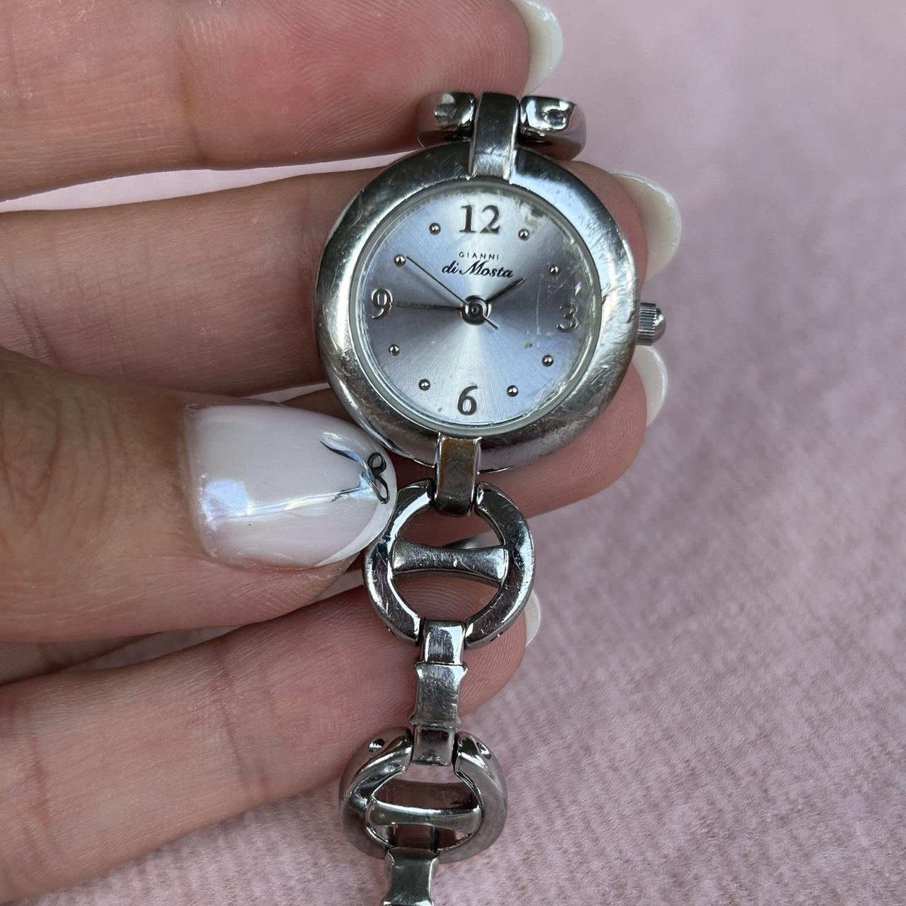 Silver-plated steel watch