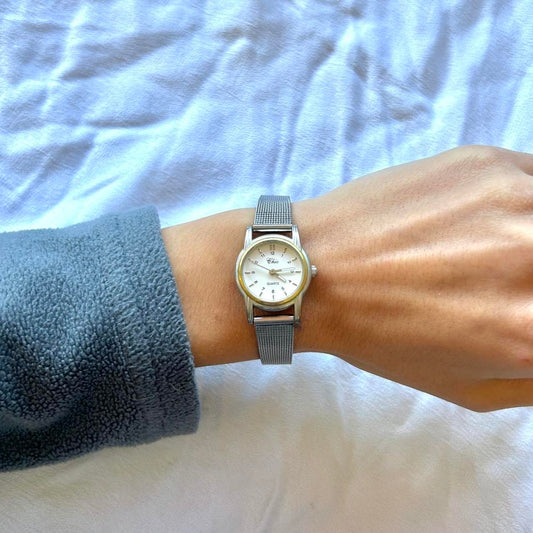 Chic silver watch