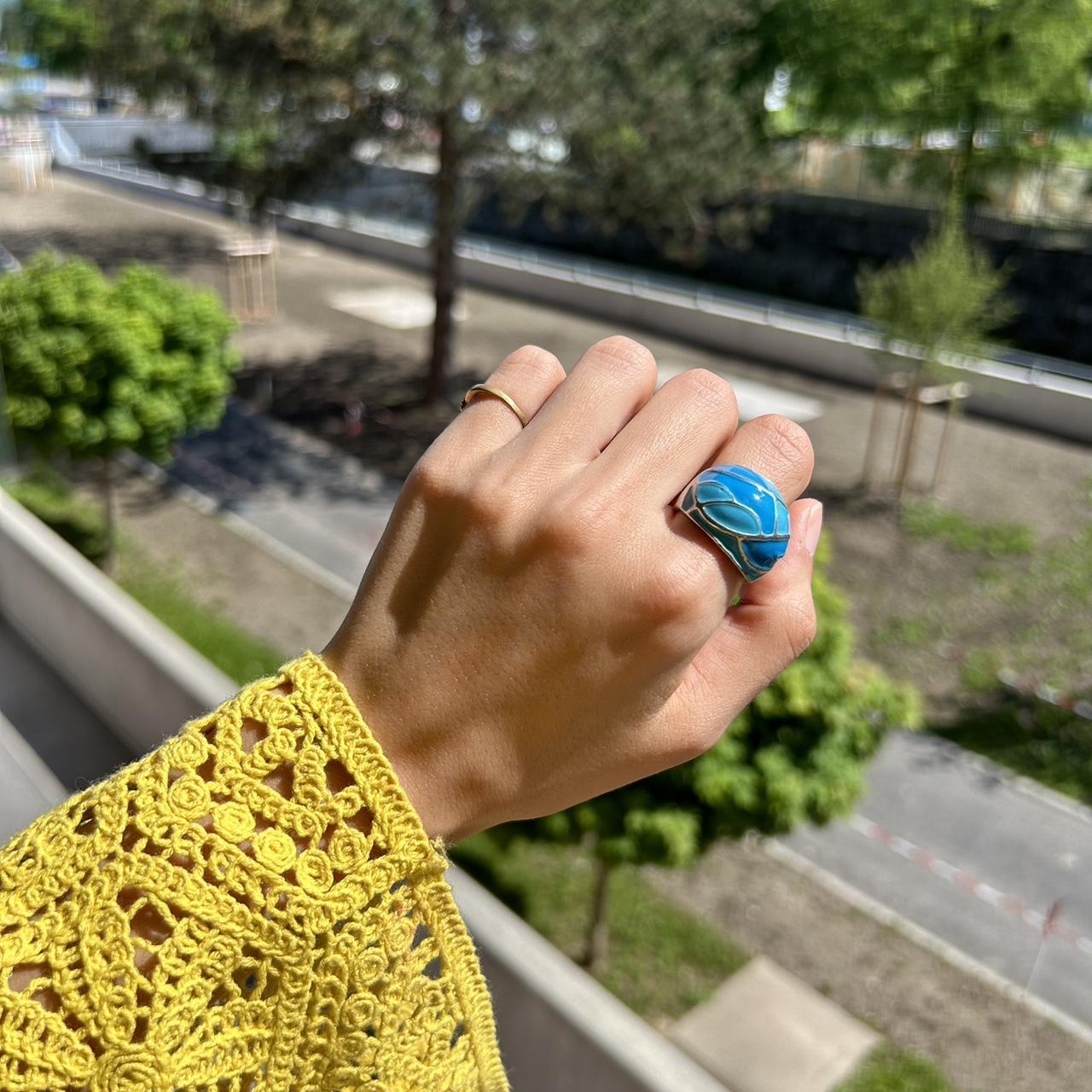 Pretty big blue ring