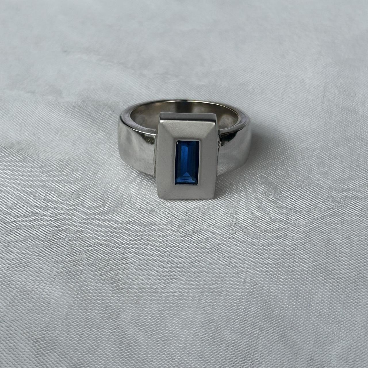 Blue stone ring