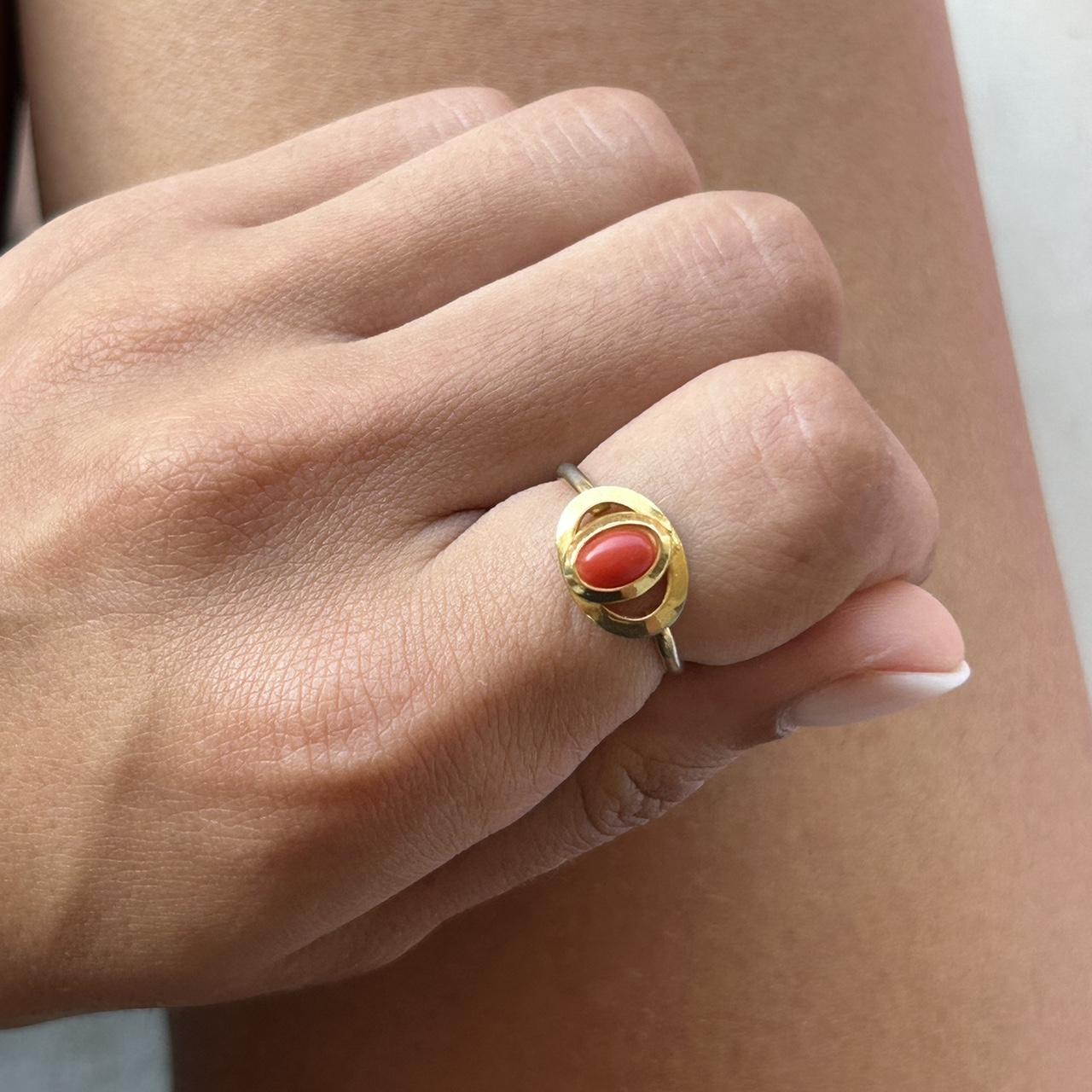 Little red stone ring