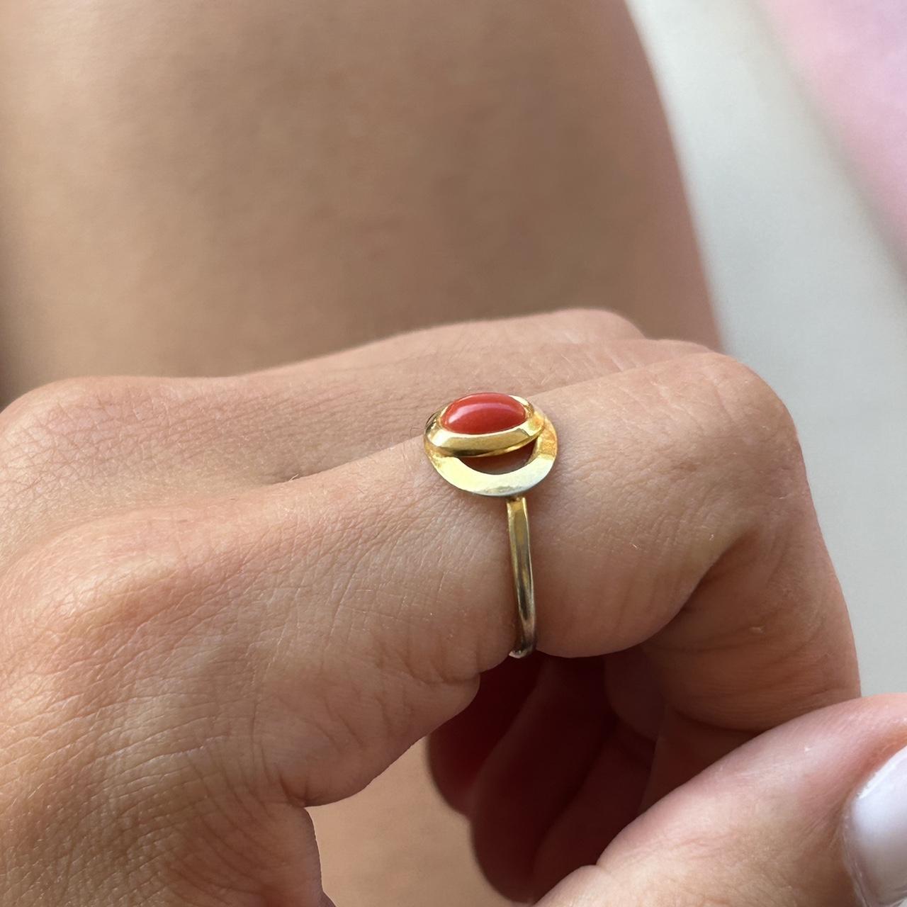 Little red stone ring