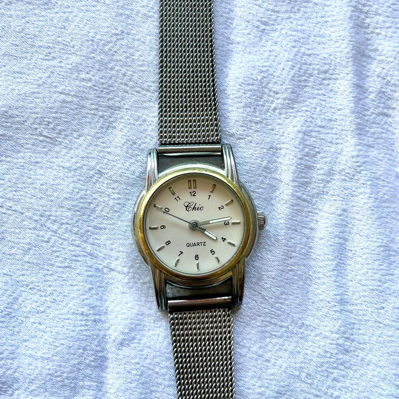 Chic silver watch